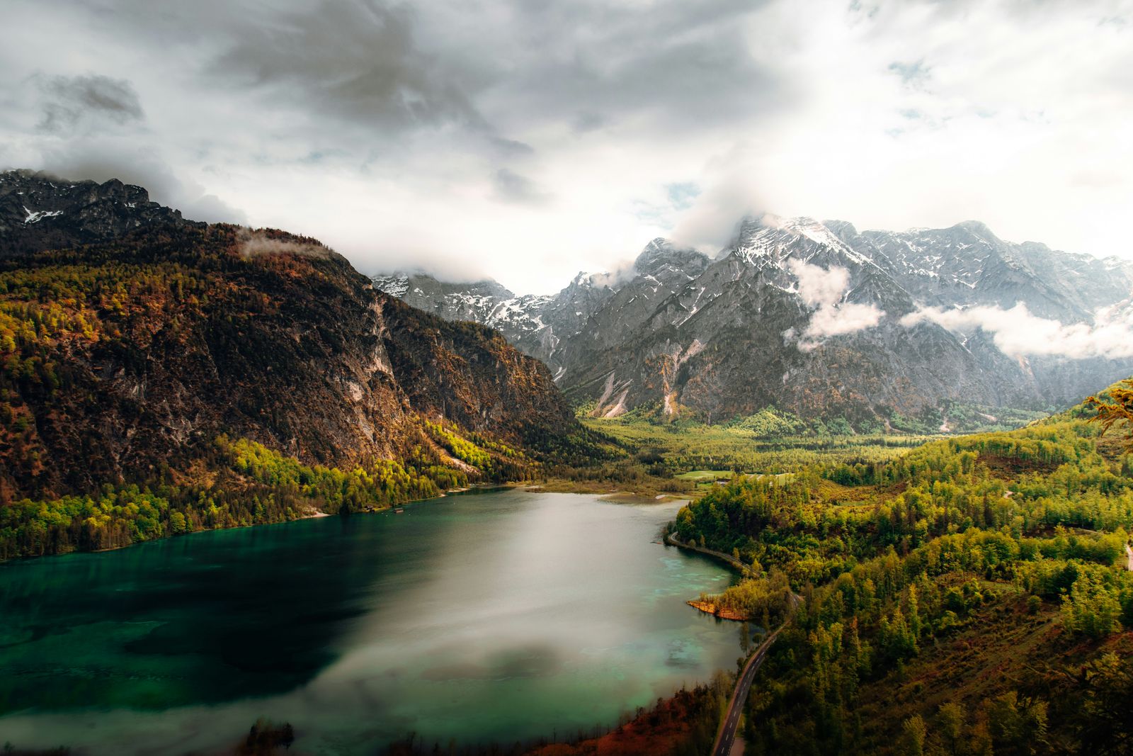 A cinematic Alpine landscape
