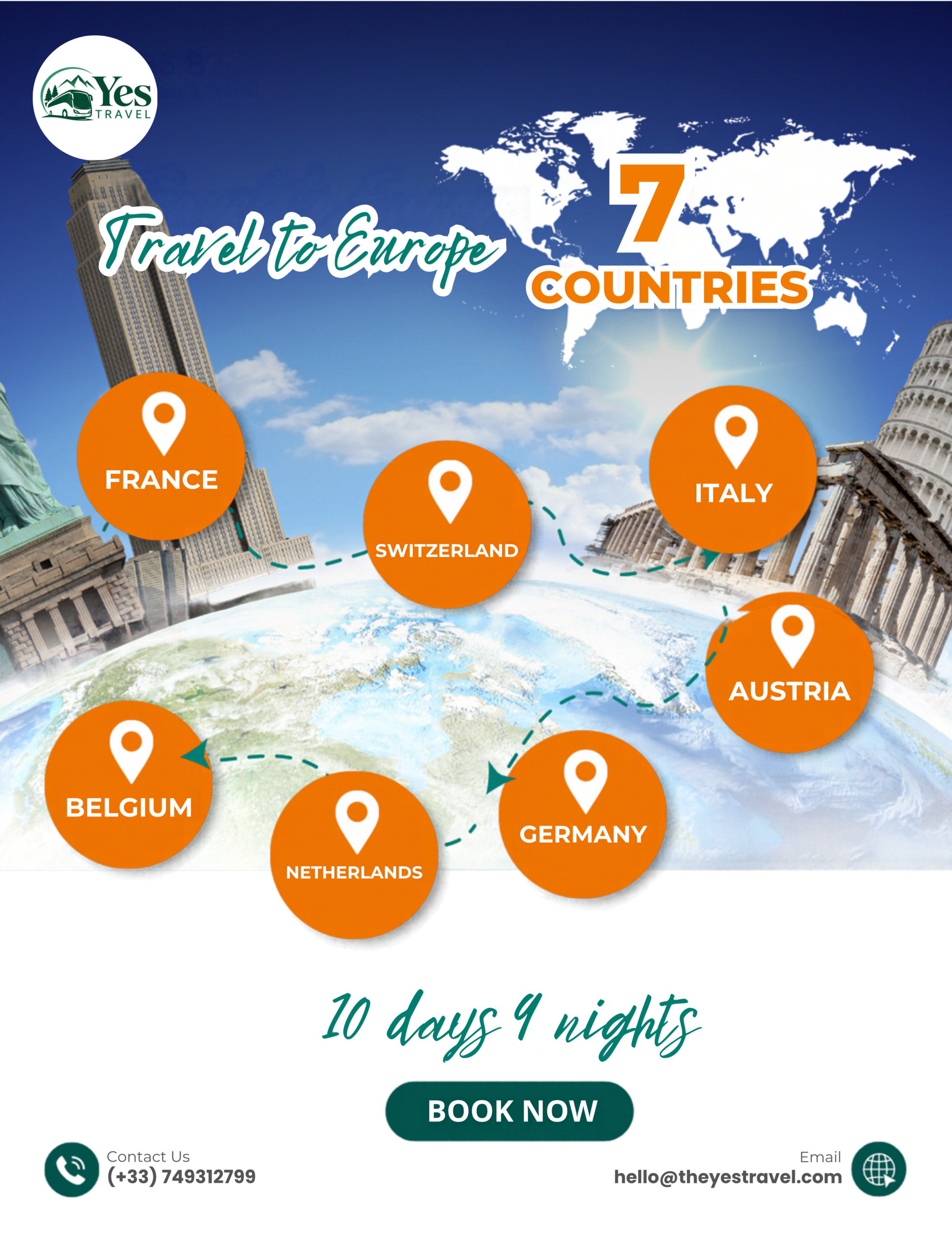 Spain & Portugal 9-Day Tour Package | Discover Europe with The Yes Travel