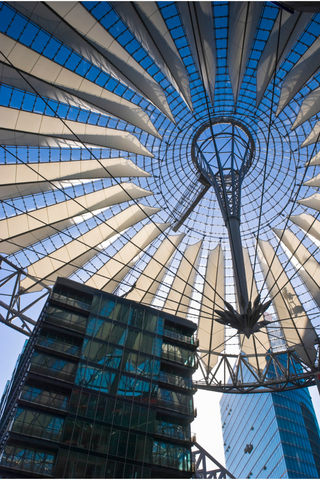 Sony Center's circular roof