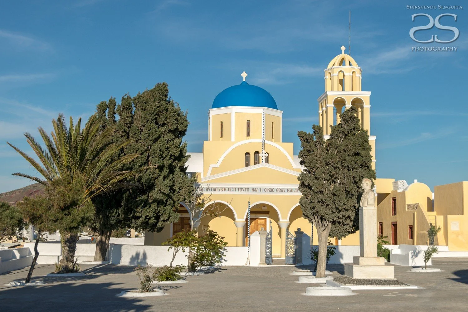 white houses church blue domes oia imerovigli firostefani fira village santorini greece caldera volcanic island