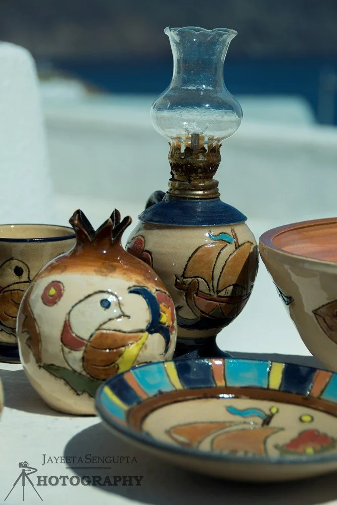 local pottery santorini greece